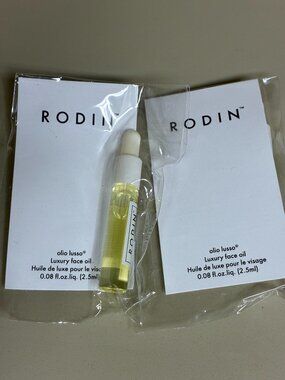 Rodin Olio Lusso Luxury Face Oil 0.08 Fl Oz 2.5ml Sample Travel Size x2